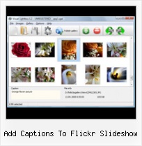 Add Captions To Flickr Slideshow Flickr Feed Dreamweaver