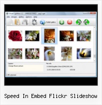 Speed In Embed Flickr Slideshow As3 Flickr Gallery Component