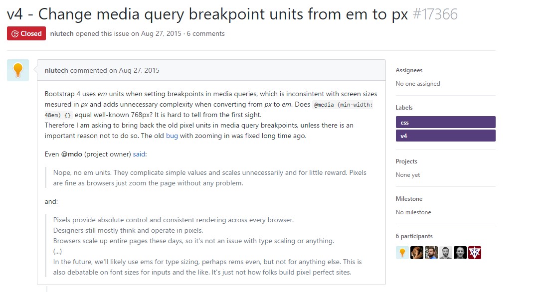 Change media query breakpoint  systems from 'em' to 'px' 