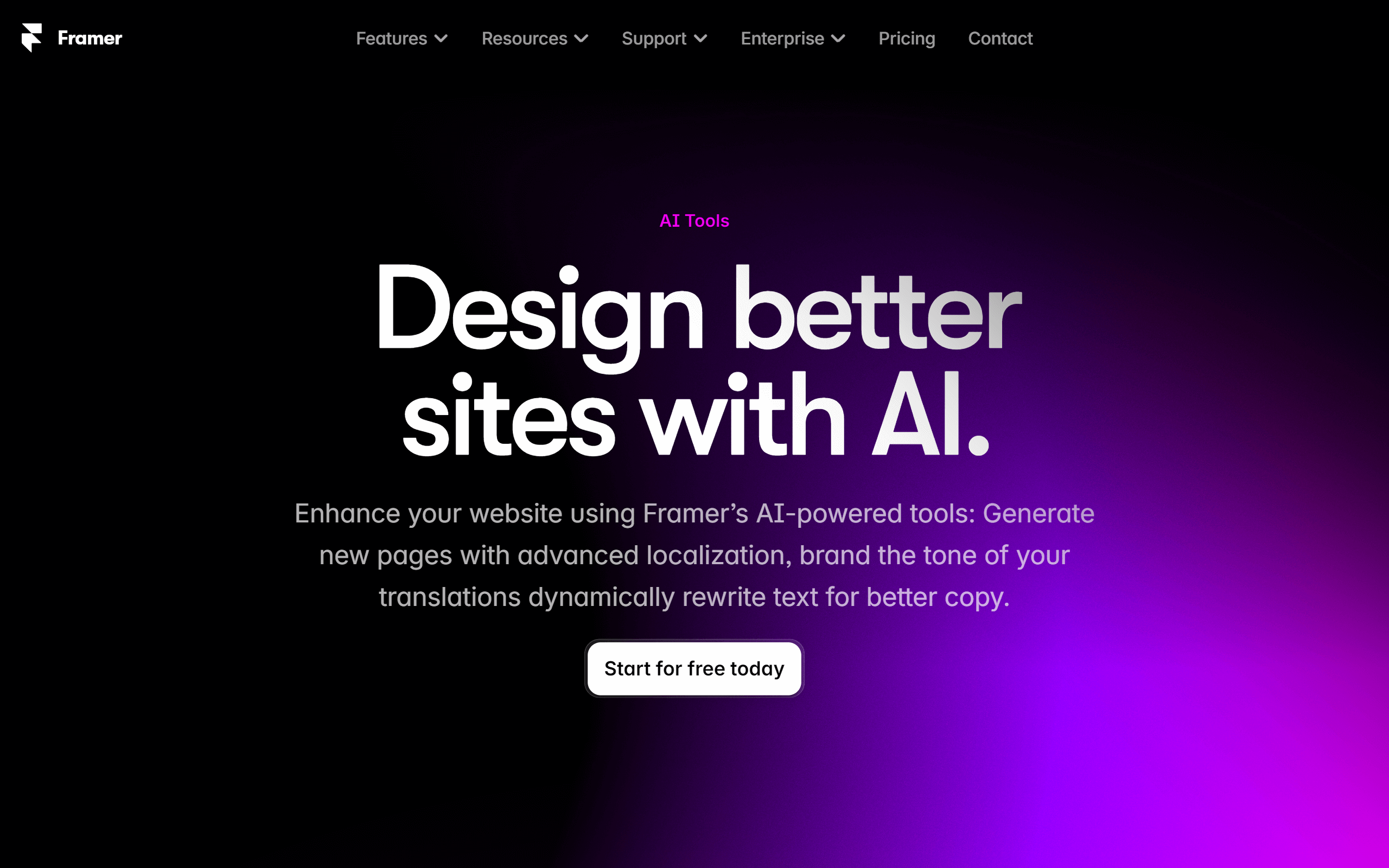 Framer AI Website Builder